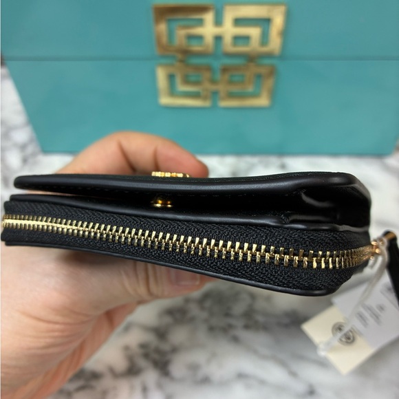NWT Tory Burch Black Saffiano Leather Emerson Bifold Wallet - Picture 3 of 10